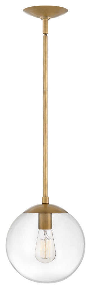 Hinkley Lighting 3747 Warby 1 Light 10"W Globe Pendant - Aged Zinc