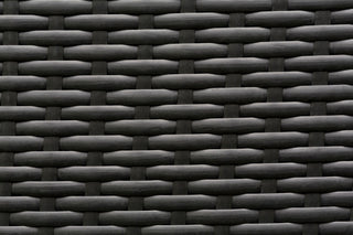 Ohana 7-Piece Deep Seating Sectional Set, Red Sunbrella, Black Wicker