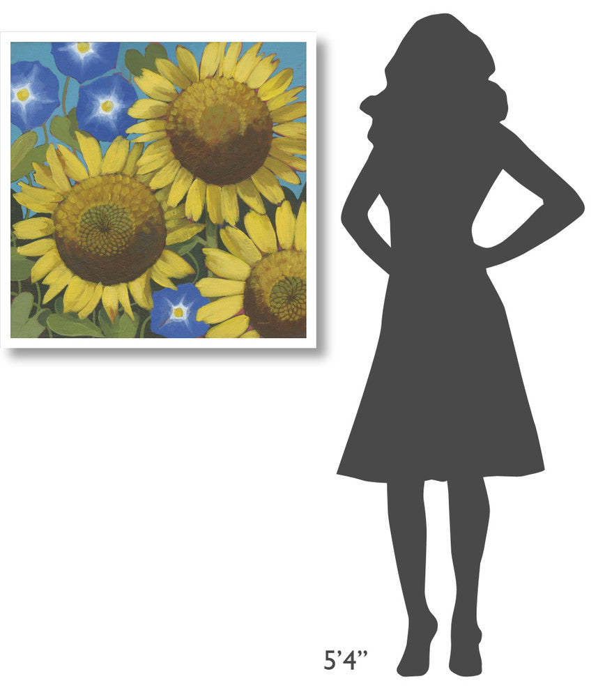 "Sunflower Time" Digital Paper Print by Kathrine Lovell, 32"x32"