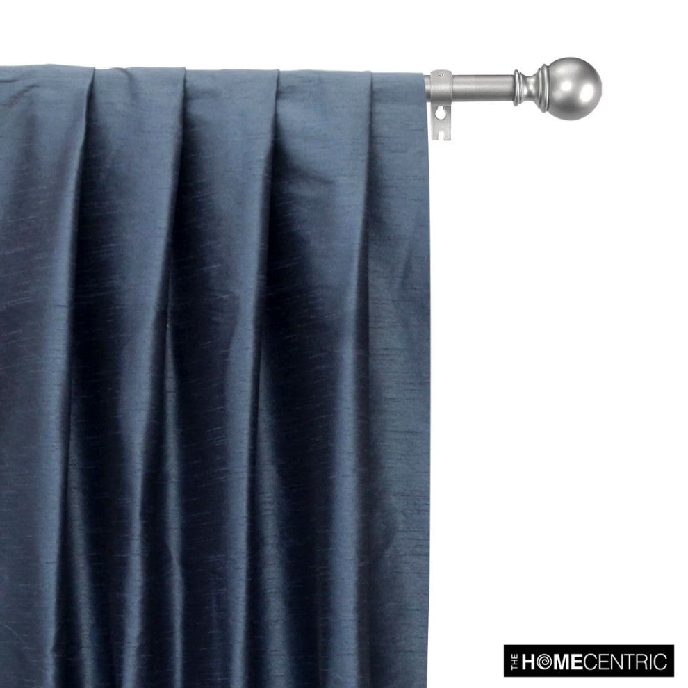 Midnight Blue Art Silk Fabric By The Yard, 7 Yards For Curtain, Dress Wholesale