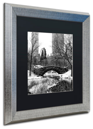 Philippe Hugonnard 'Gapstow Bridge Central Park' Matted Framed Art, 16x16