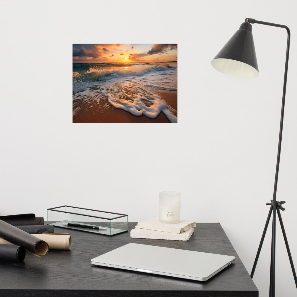 Coastal Artwork: California Dreamin' Photorealistic Digital Art Loose, 12" X 16"