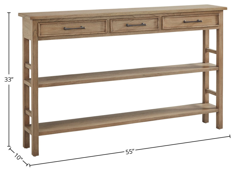Caroles 55.25" Console Table, Taupe