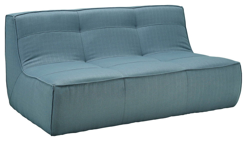Modern Contemporary Living Room Upholstered Loveseat Sofa Sea