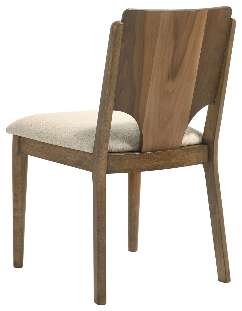 Crestmore 5-piece 46" Round Wood Dining Table Set Walnut