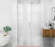 78"x45.25" Frameless Shower Door Wall Hinge, Polished Chrome