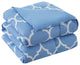 Kathy Ireland 6pc Trellis Comforter Set, Sky Blue, Queen
