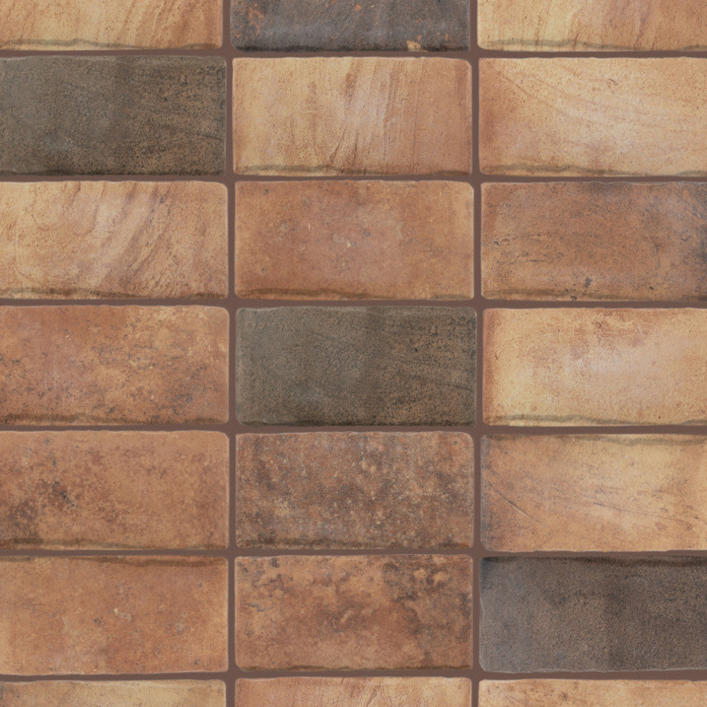 Tech Land Fire Porcelain Floor and Wall Tile