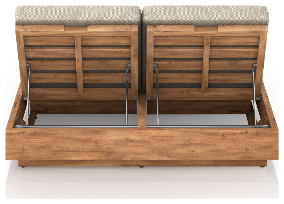 Kinta Outdoor Double Chaise Lounge-Sand