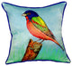 Painted Bunting Small Indoor/Outdoor Pillow 12x12 - Set of Two