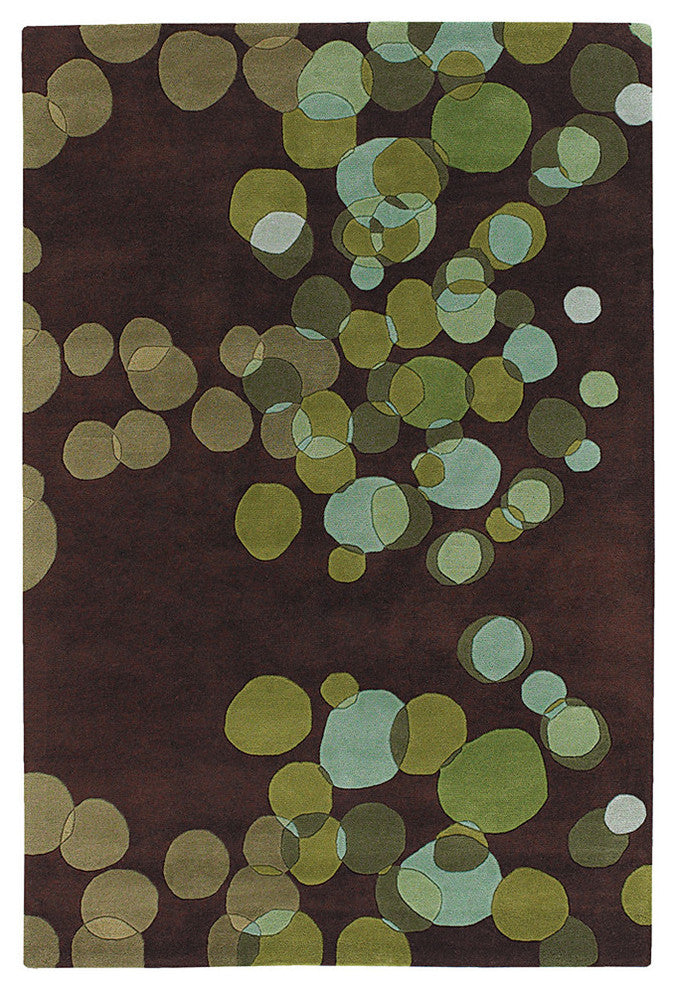 Avalisa Contemporary Area Rug, Green, 7'9"x10'6"
