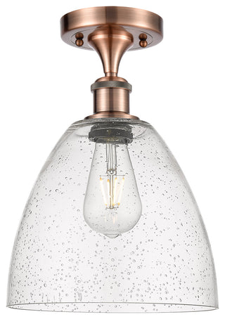 Innovations 516-1C-AC-GBD-94 1 Light Semi-Flush Mount, Antique Copper