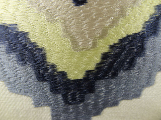 White Navy and Lime Handmade Luxury Pillow, 20"x26" Standard