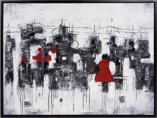 Traditional Women, Red Dress Canvas Art