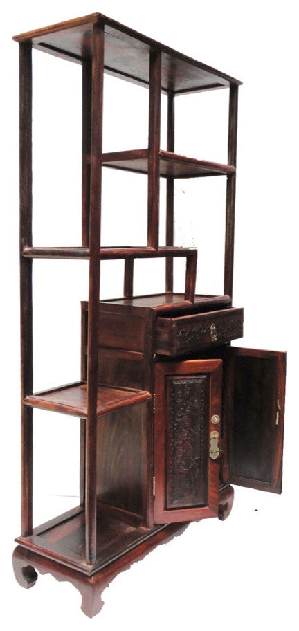 Chinese African Rosewood Desktop Display Chest