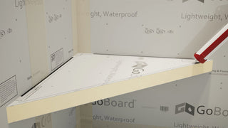 The Original™ Floating Corner Shower Bench Kit with GoBoardÂ®, 24"