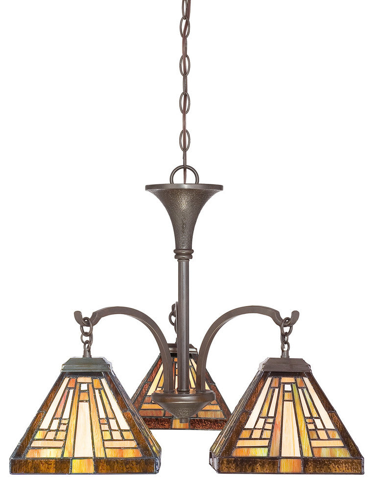 Quoizel TFST5103VB Three Light Chandelier Stephen Vintage Bronze
