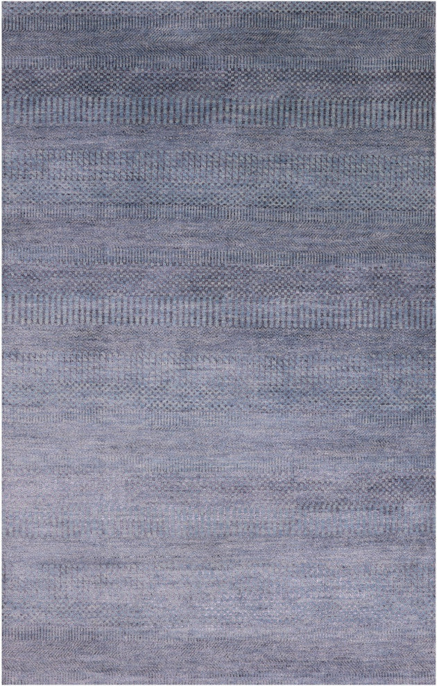 Savannah Grass Wool and Silk Hand Knotted Rug 4' 0" X 6' 4" Q11506