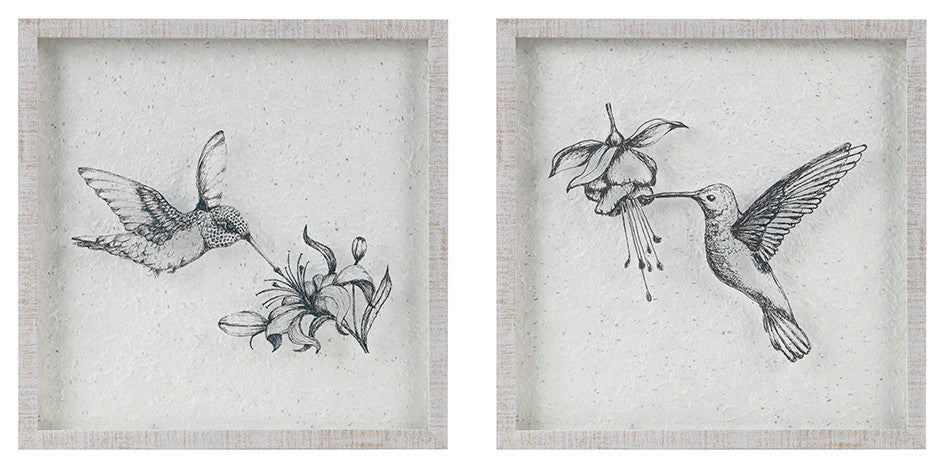 Urban Habitat Humming Birds 2-Piece Framed Graphics Wall Art Set