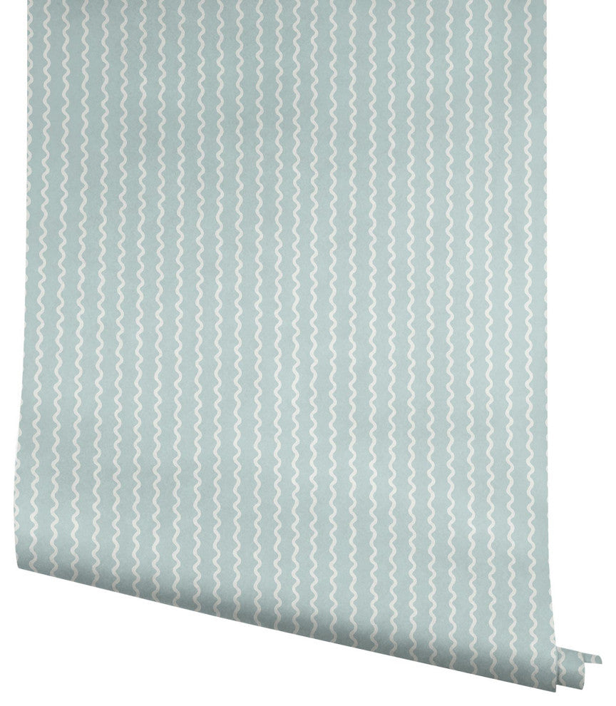 Rickrack Light Blue Wallpaper