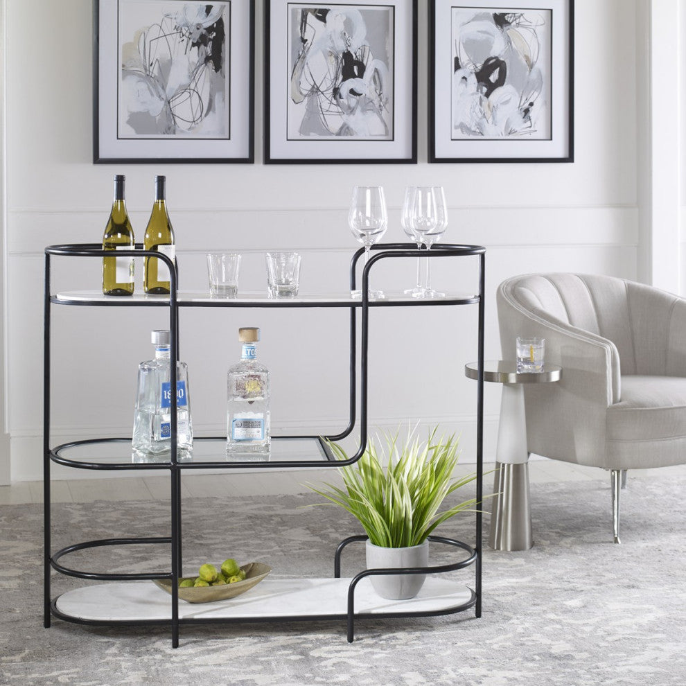 Uttermost Trolley Bar Console 25174