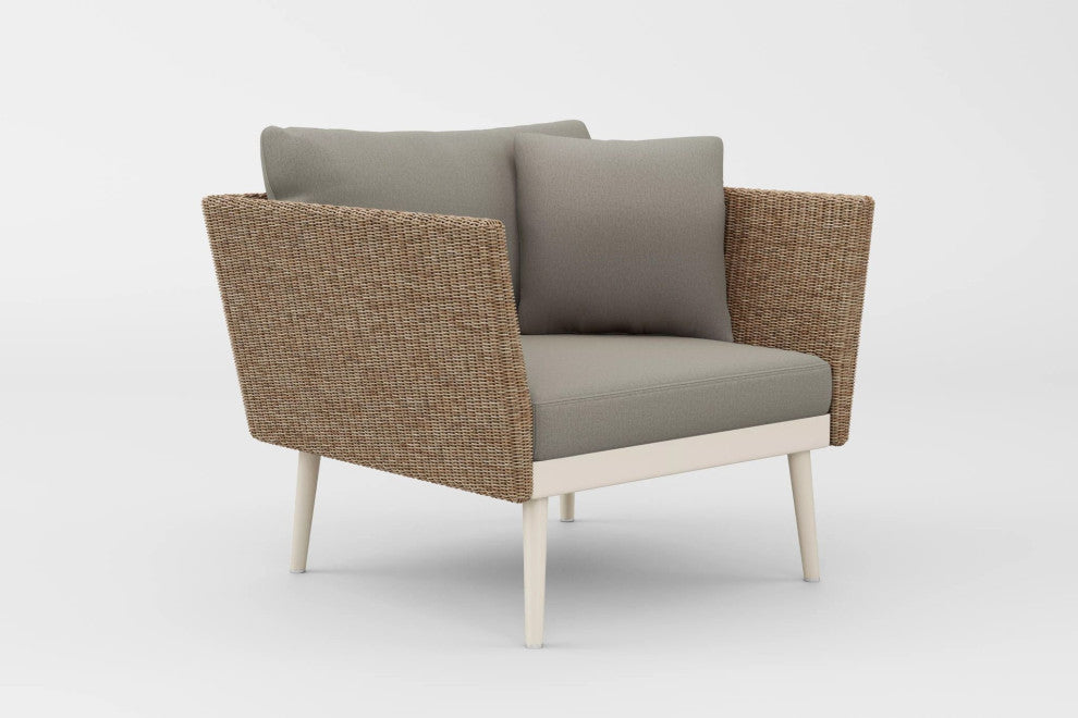 20Twenty 4-Piece Outdoor Lounge Seating Set, Blond Weave