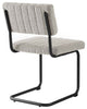 Parity Boucle Dining Side Chairs, Set of 2, Black Taupe