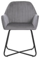 vidaXL Dining Chairs 2 pcs Gray Velvet
