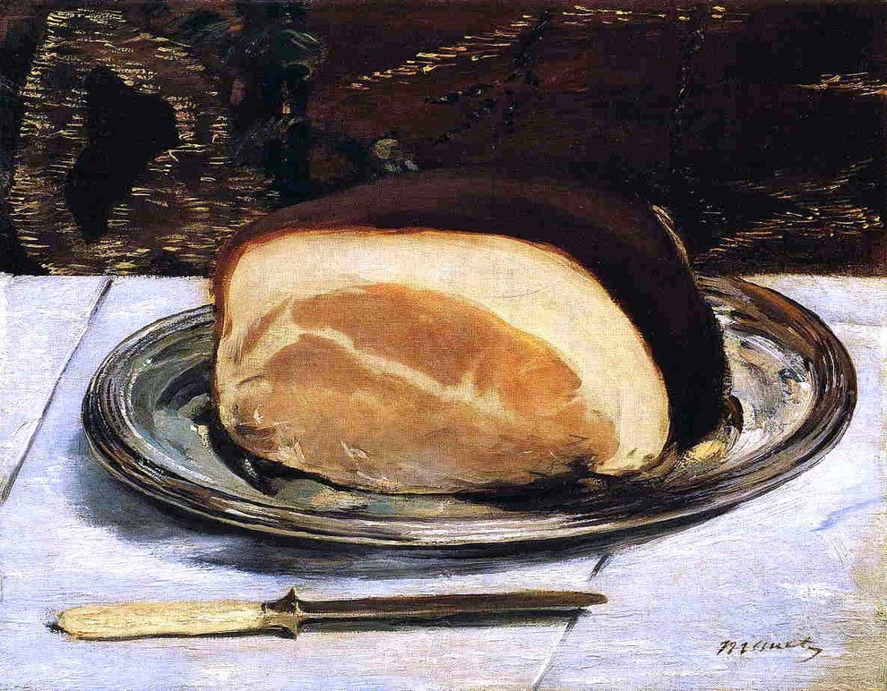 Edouard Manet The Ham, 21"x28" Gallery Wrapped Canvas Print