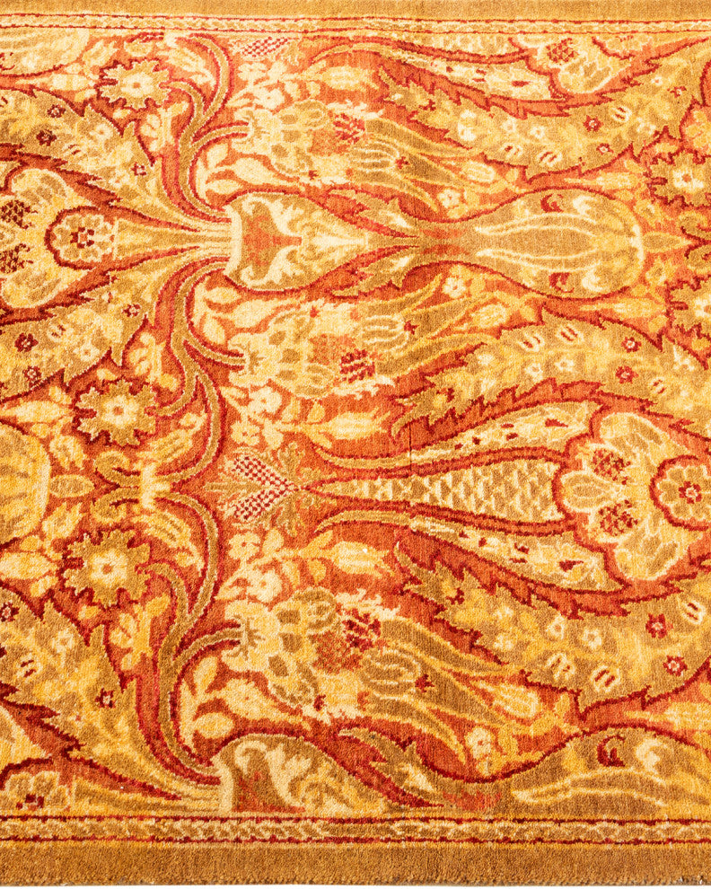 Sahu One-of-a-Kind Hand-Knotted Runner Yellow, 2'8"x8'1"