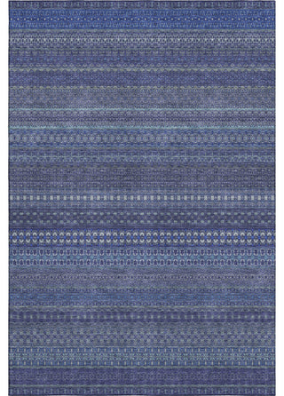 Premium Machine Washable Mayfield AMF527 Navy 8' x 10' Rug
