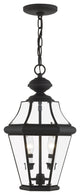 LIVEX LIGHTING 2265-04 2 Light Black Outdoor Chain Lantern