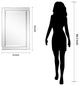 Modern Beveled Wall Mirror, 36"x24"
