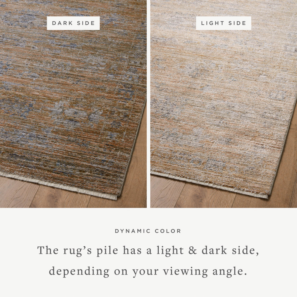 Jean Stoffer x Loloi Katherine Copper / Steel 3'-6" x 5'-6" Accent Rug