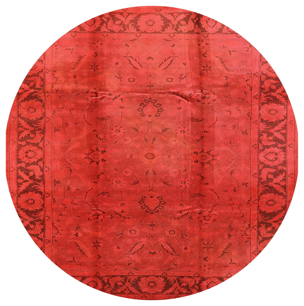 Ahgly Company Indoor Round Mid-Century Modern Area Rugs, 3' Round