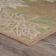 8'x10' Tan Maple Leaf Indoor/Outdoor Area Rug