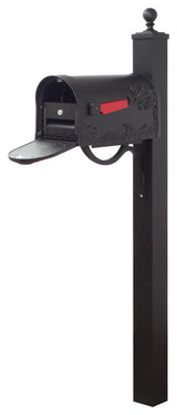 Hummingbird Curbside Mailbox With Locking Insert and Springfield Mailbox Post