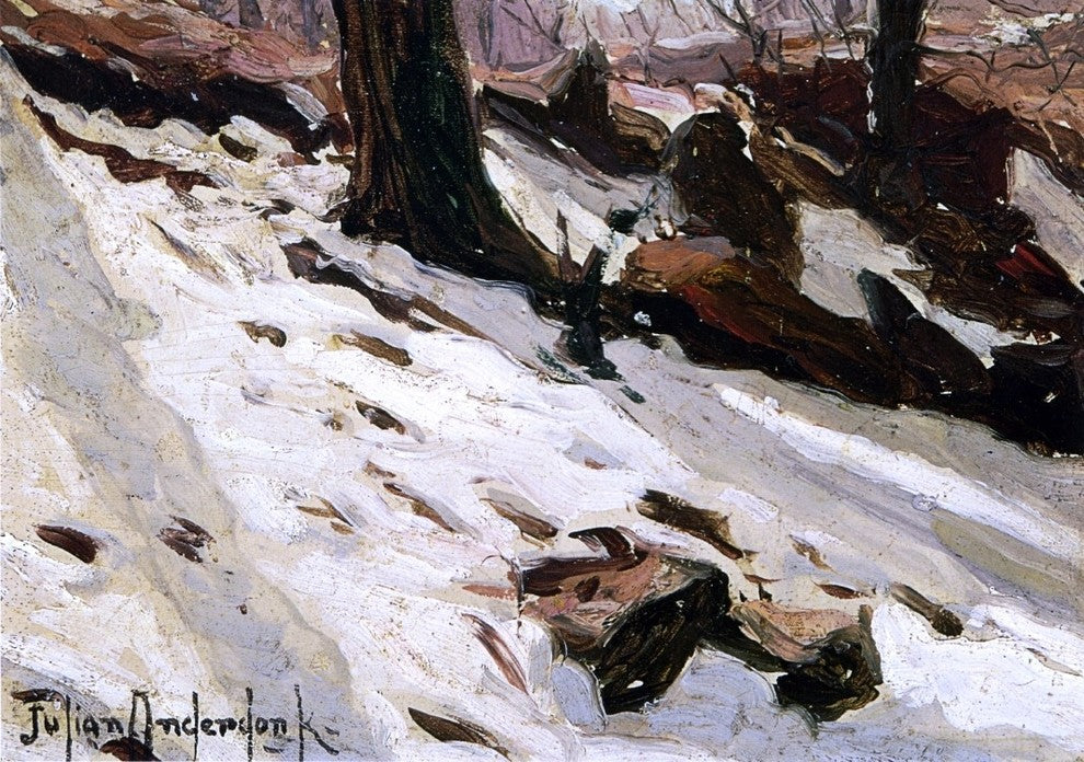 Julian Onderdonk Snow near the Cave Central Park New York Wall Decal