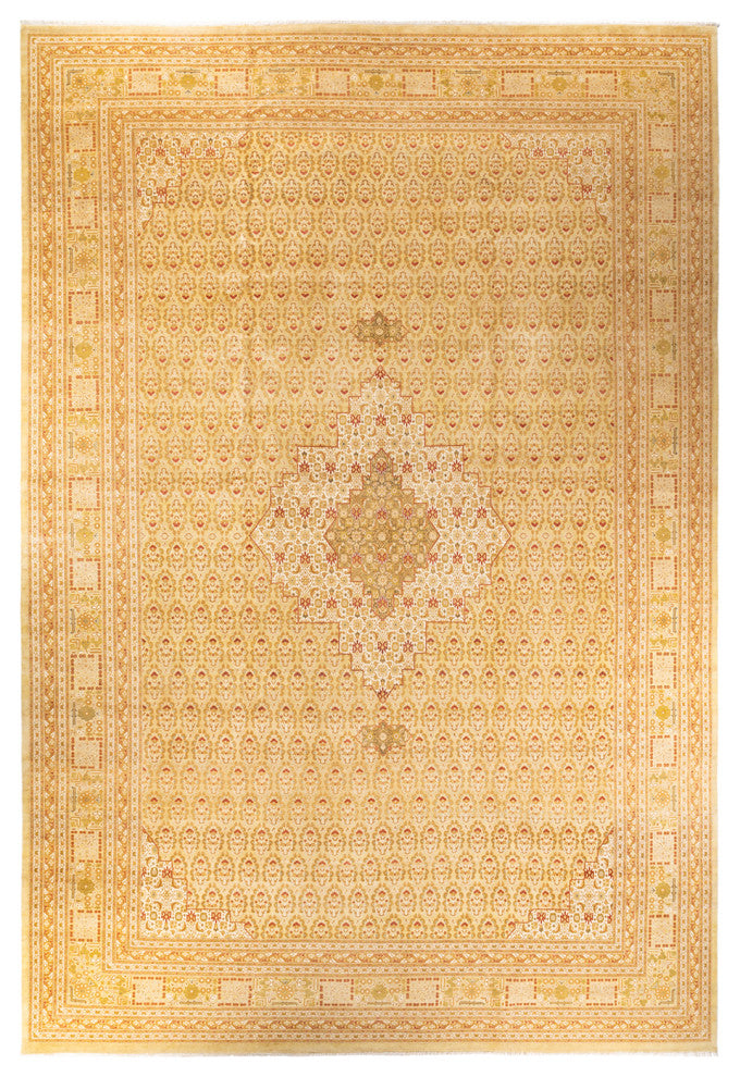 Mogul, One-of-a-Kind Hand-Knotted Area Rug Ivory, 12' 1" x 17' 5"