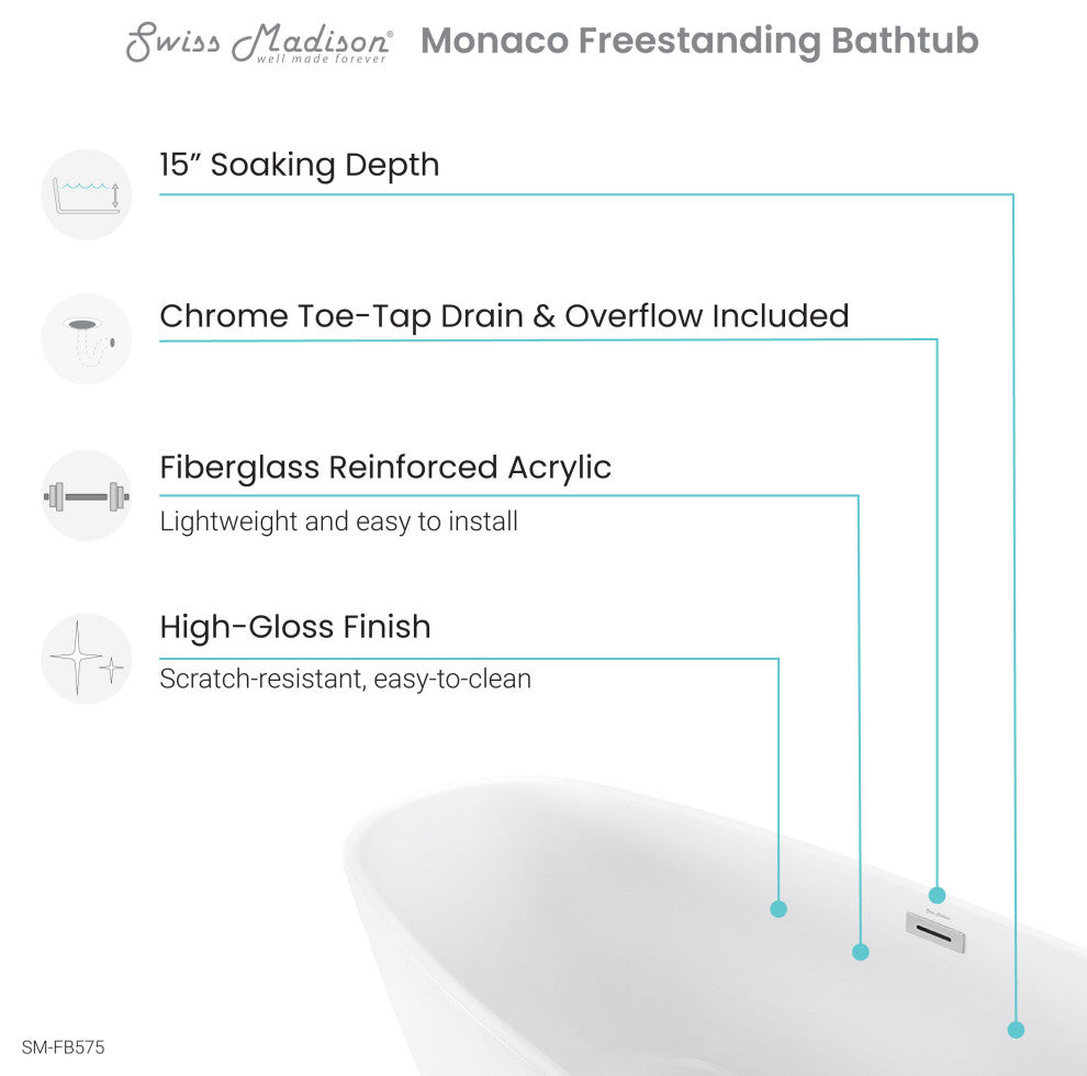 Monaco Freestanding Bathtub