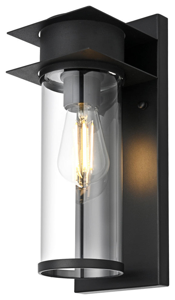 Home Living 5.5" Outdoor Wall Sconce, Black