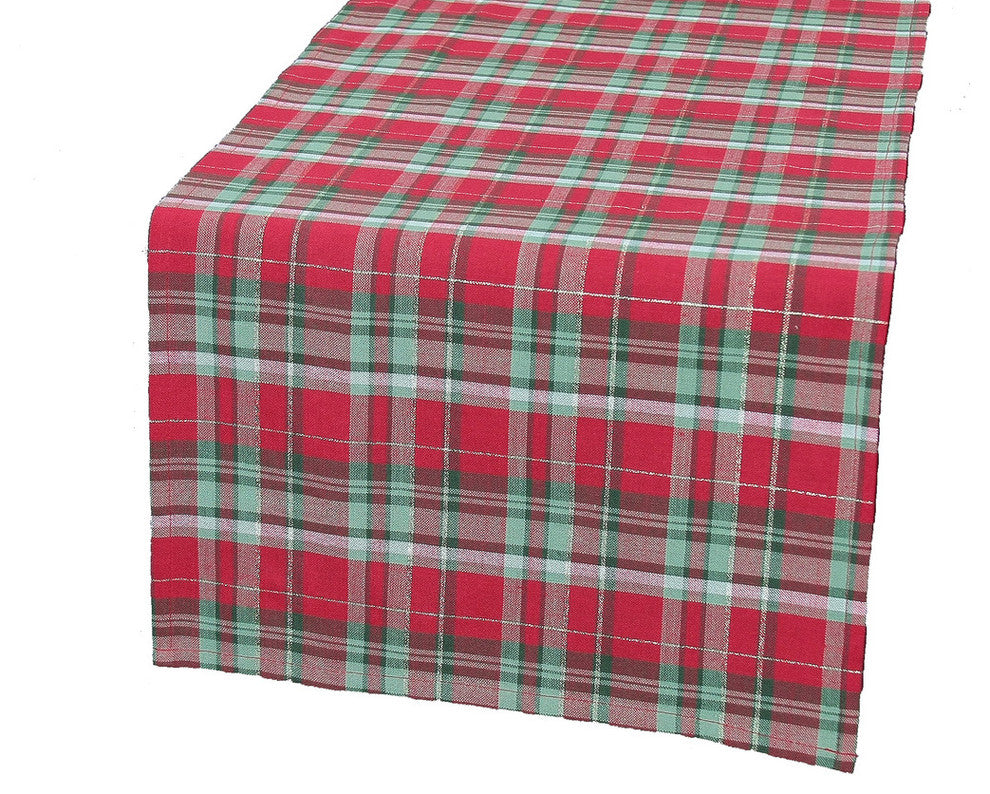 Holiday Tartan Christmas Christmas Table Runner, 15"x72"
