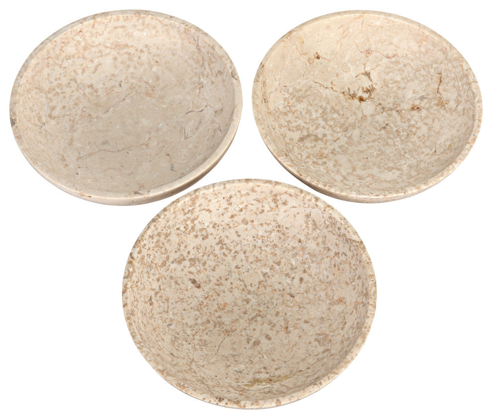 Marble Bowls, Set of 3
