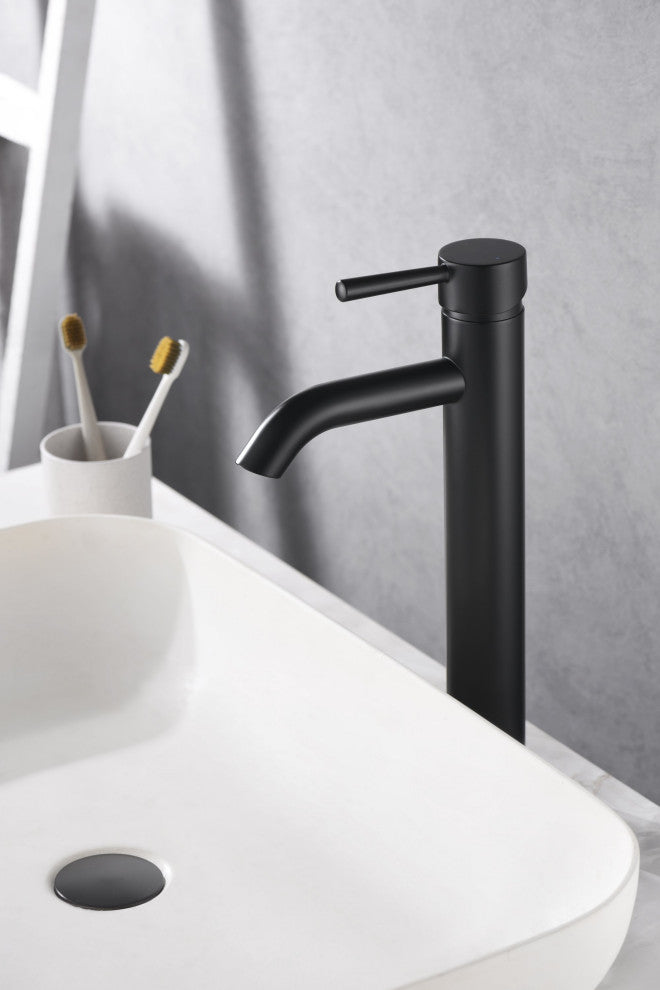 Ultra Faucets UF3660X Single Handle Bathroom Faucet, Matte Black
