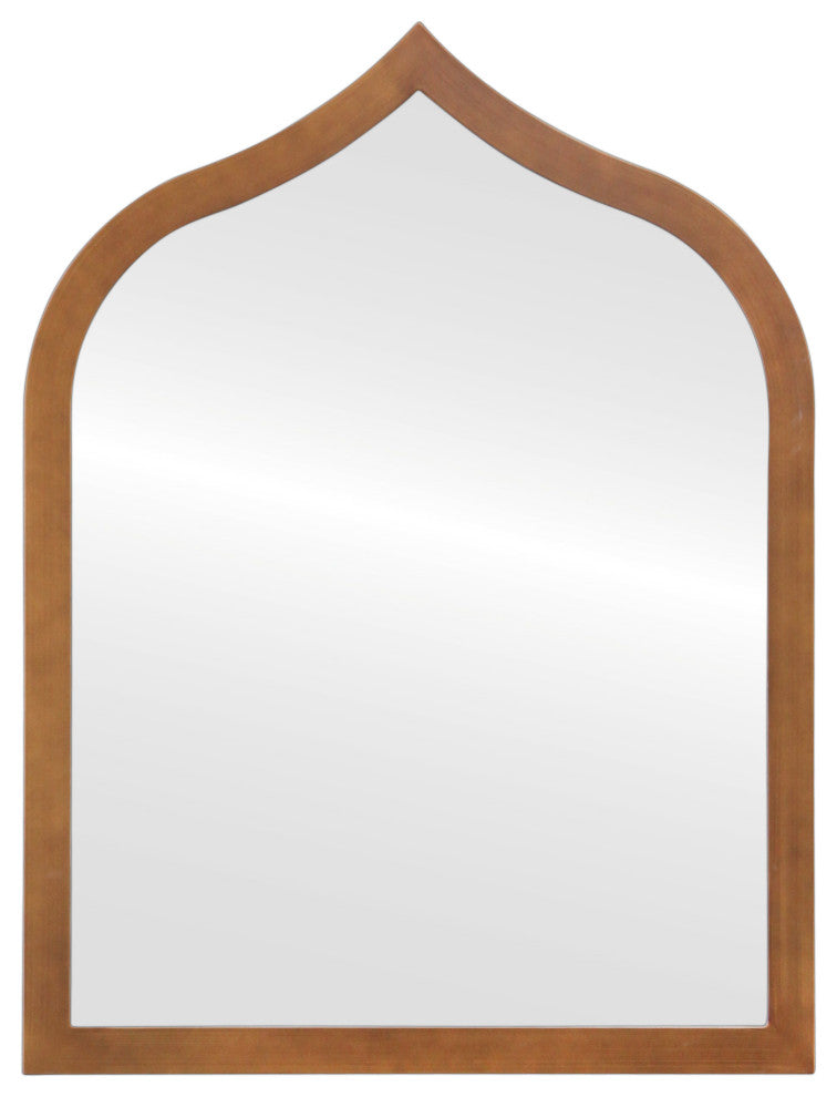Verdon Framed Vanity Mirror, Teardrop Cathedral, 24.4"x32.4", Autumn Bronze