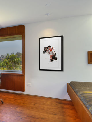 "Champ" Framed Art Print by Norman Rockwell