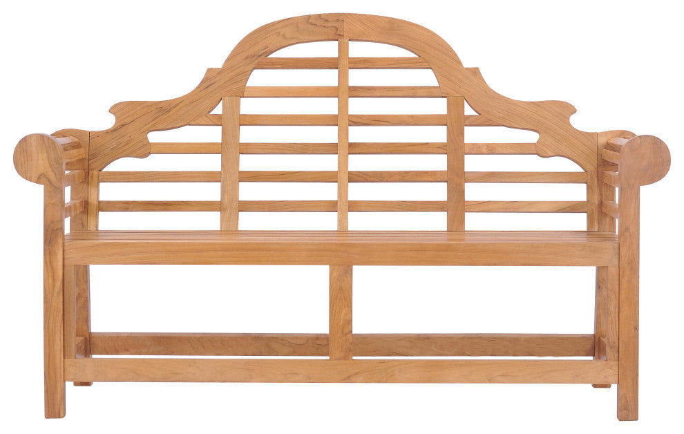 Teak Wood Lutyens Outdoor Patio Double Bench made from Solid A-Grade Teak Wood