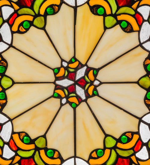 18W X 18H Middleton Stained Glass Window