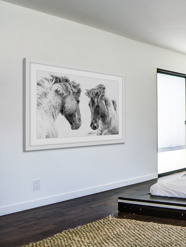 Marmont Hill, "Horse Pair" Framed Painting Print, 45x30