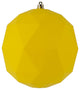 Vickerman M177478DM 6" Yellow Matte Geometric Ball Ornament, 4 per bag